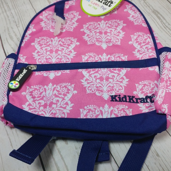 KidKraft Damask Backpack, 11 x 4.5 x 13"/Small - Picture 2 of 7